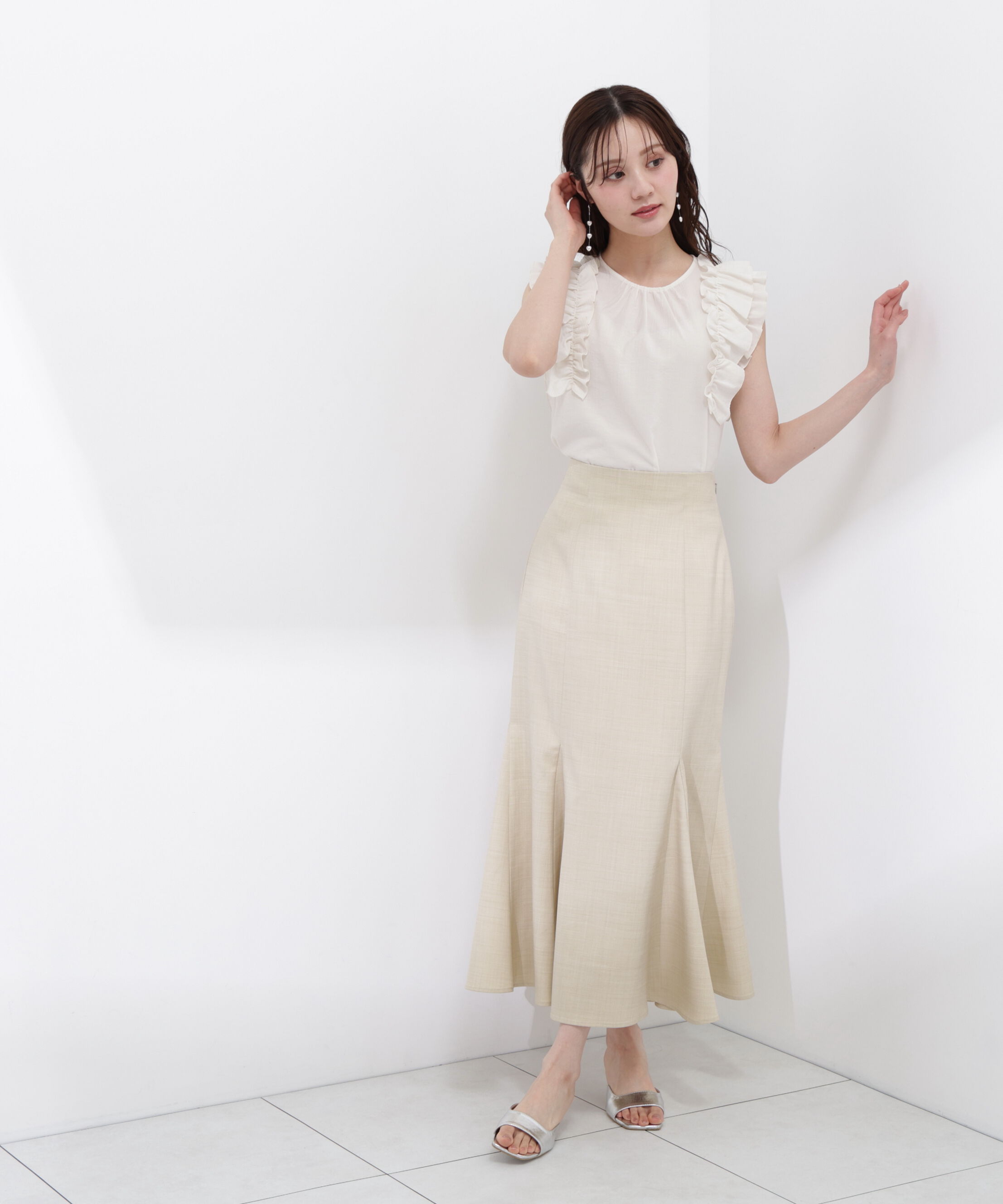 PROPORTION BODY DRESSING「ボリュームラッフルブラウス」|シャツ・ブラウス|