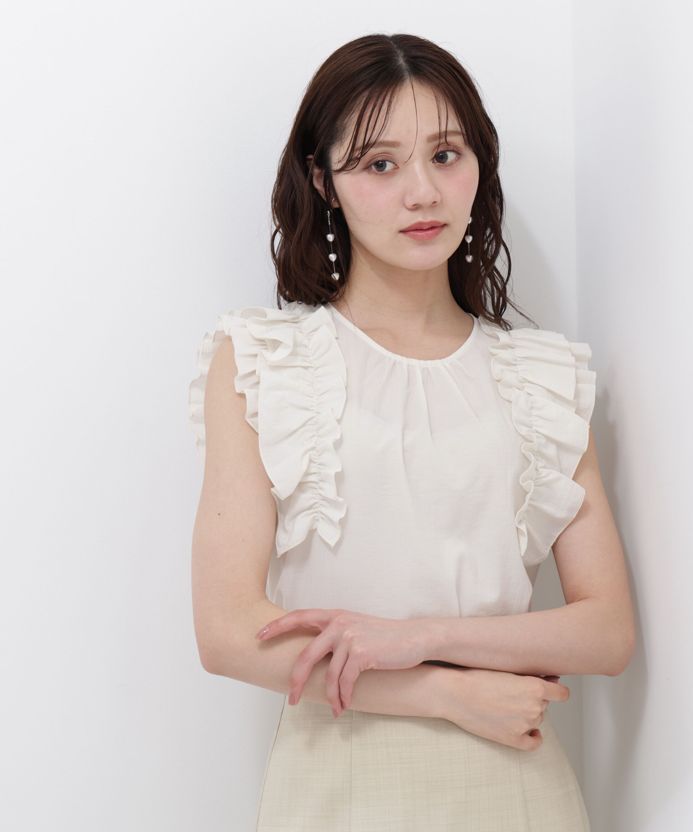PROPORTION BODY DRESSING「ボリュームラッフルブラウス」|シャツ・ブラウス|