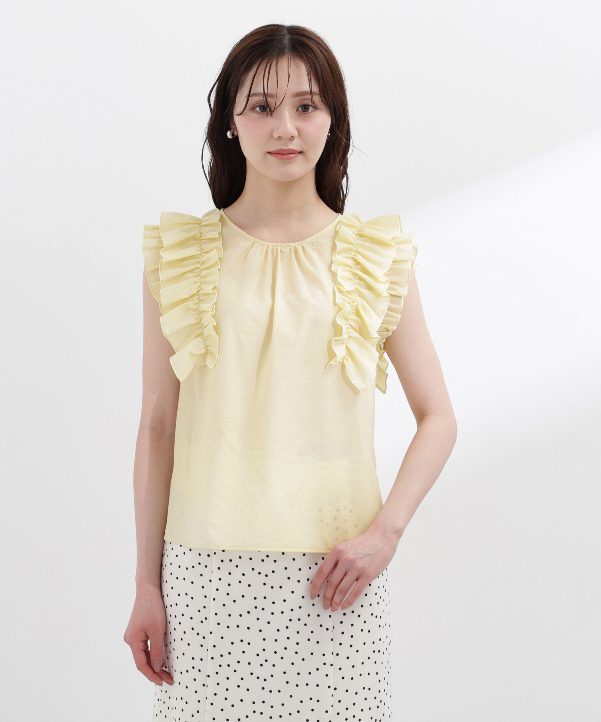 PROPORTION BODY DRESSING「ボリュームラッフルブラウス」|シャツ・ブラウス|