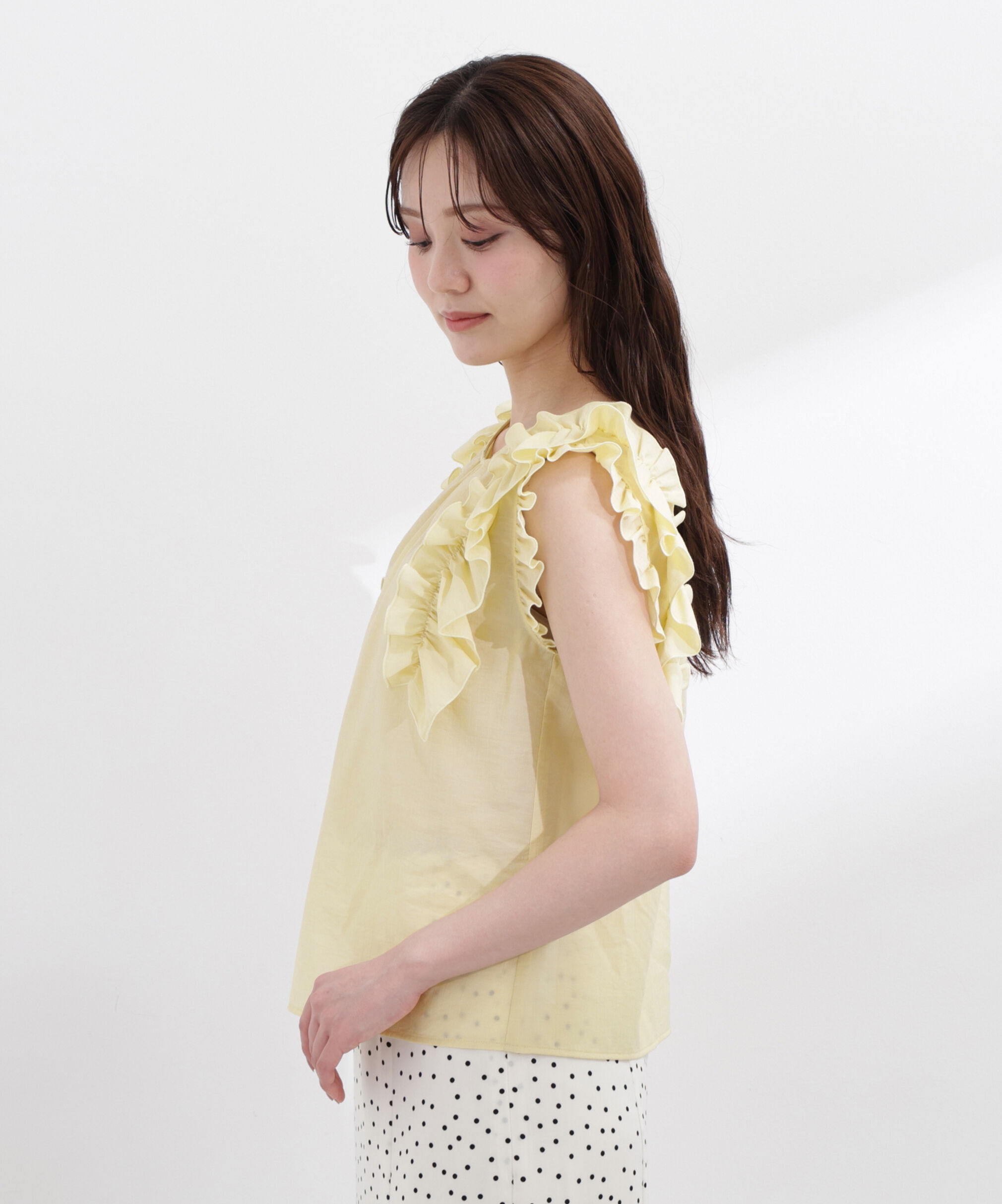 PROPORTION BODY DRESSING「ボリュームラッフルブラウス」|シャツ・ブラウス|