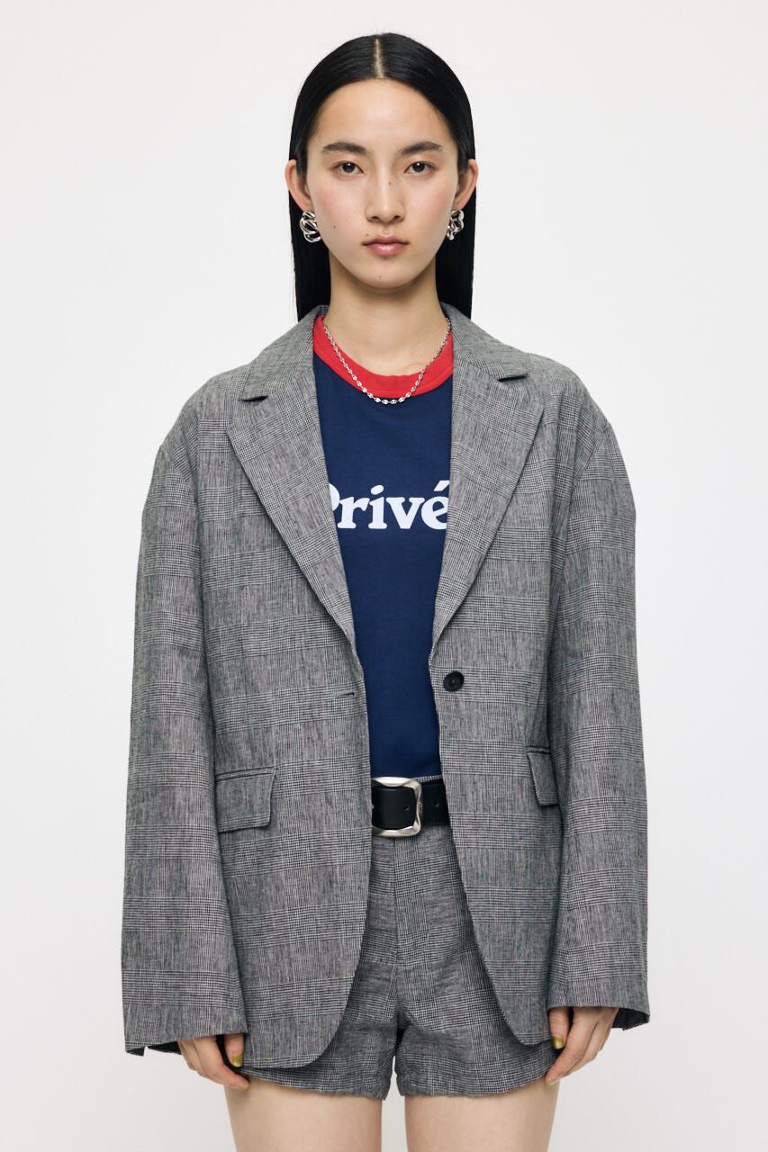 MOUSSY「LINEN BLEND OVERSIZED ジャケット」|その他|