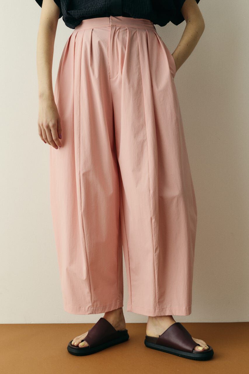 HeRIN.CYE「Many tuck cocoon pants」|その他|L/PNK1