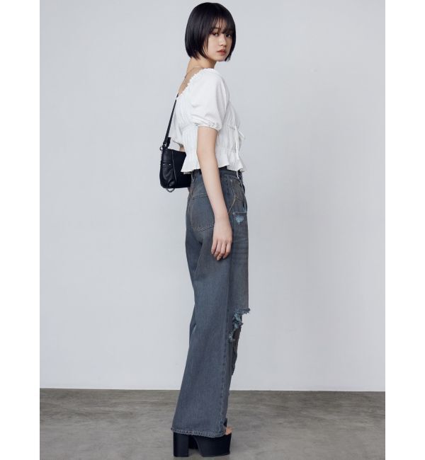 EMODA「2WAYギャザーショルダートップ」|Tシャツ・カットソー|