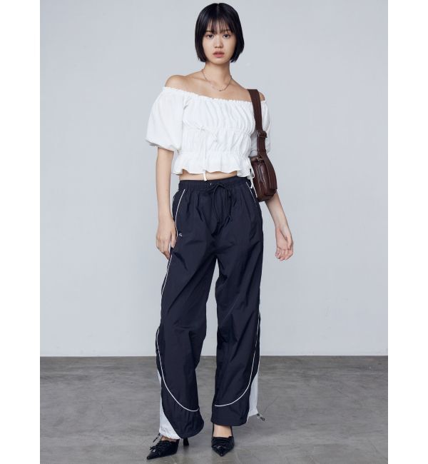 EMODA「2WAYギャザーショルダートップ」|Tシャツ・カットソー|