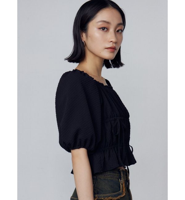 EMODA「2WAYギャザーショルダートップ」|Tシャツ・カットソー|