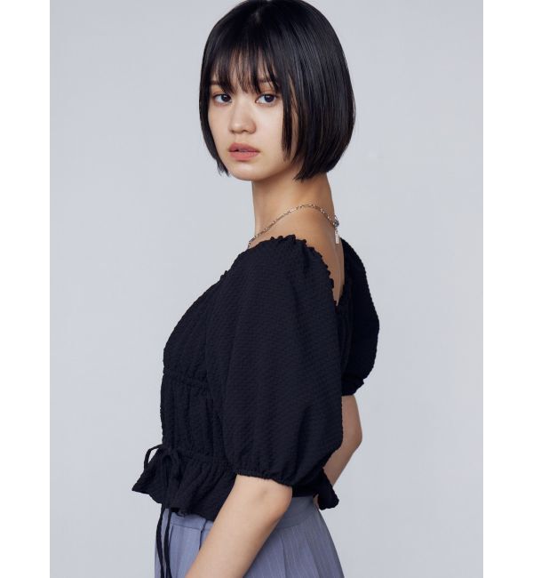 EMODA「2WAYギャザーショルダートップ」|Tシャツ・カットソー|