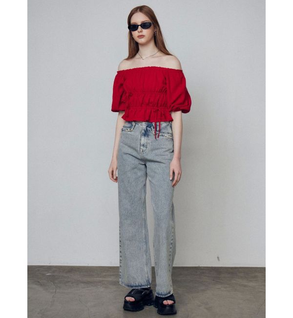 EMODA「2WAYギャザーショルダートップ」|Tシャツ・カットソー|