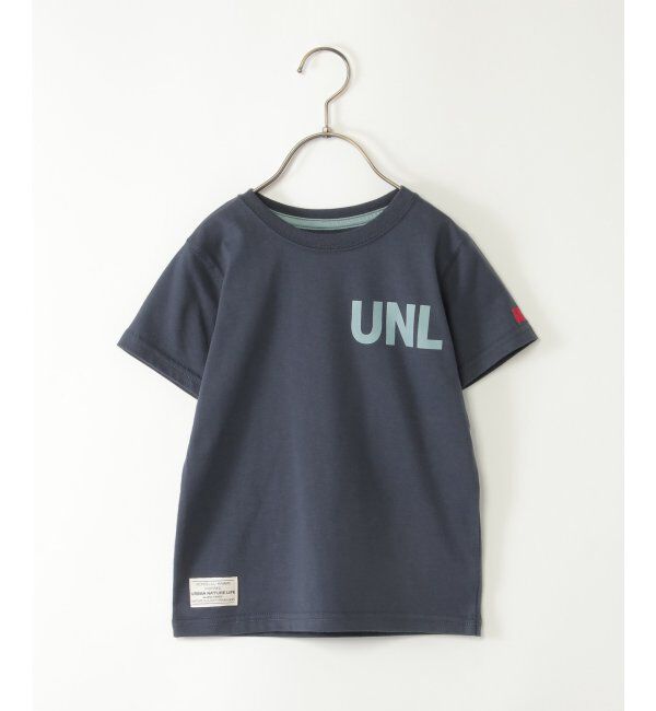ikka kids「【親子おそろい】URBAN NATURE LIFE ロゴTシャツ（120~160cm）」|Tシャツ・カットソー|ネイビー