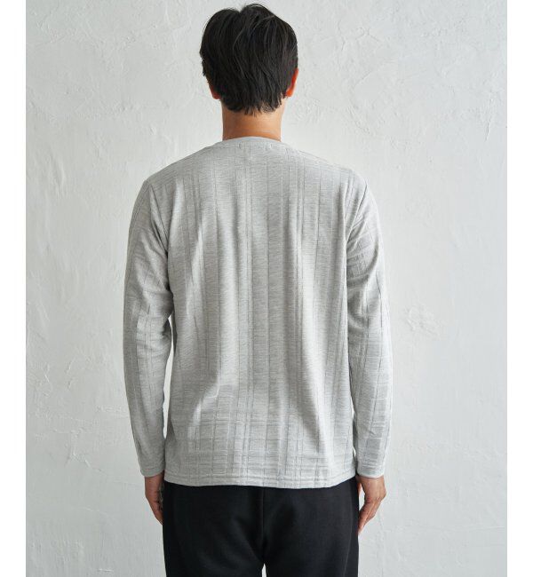 IKKA LOUNGE「リンクスチェックジャカードロンT」|Tシャツ・カットソー|