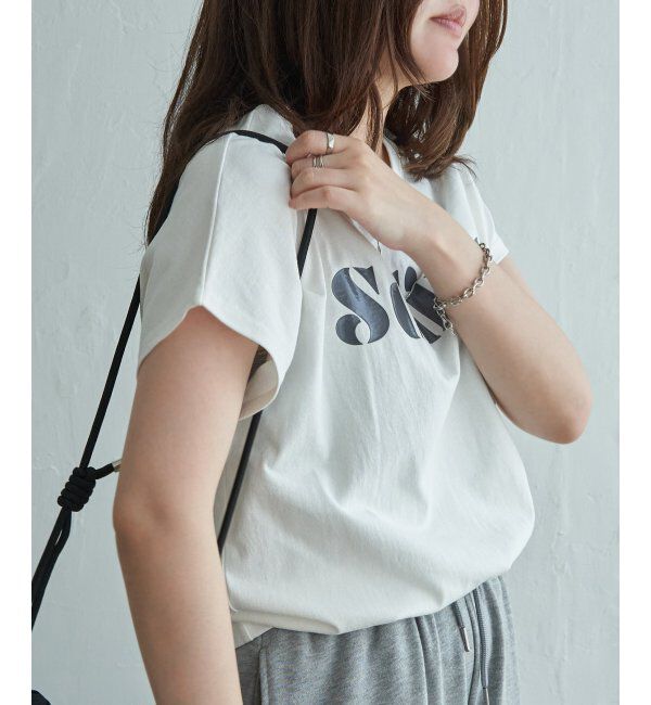 VENCE share style「フレンチロゴＴシャツ」|Tシャツ・カットソー|