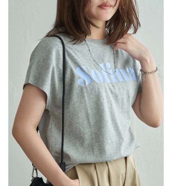 VENCE share style「フレンチロゴＴシャツ」|Tシャツ・カットソー|モクグレー