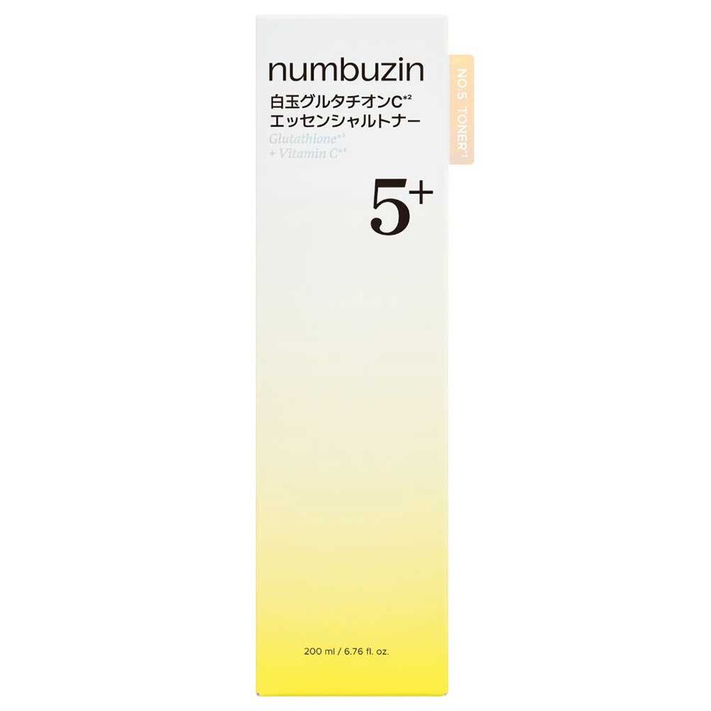  「ナンバーズイン(numbuzin) 5番白玉グルタチオンCエッセンシャルトナー (200ml)」|化粧水|