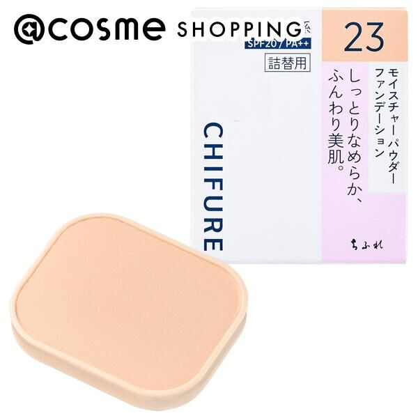  「ちふれ モイスチャー パウダー ファンデーション 23 ピンク オークル系 詰替用/しっとり (14g)」|ファンデーション|その他
