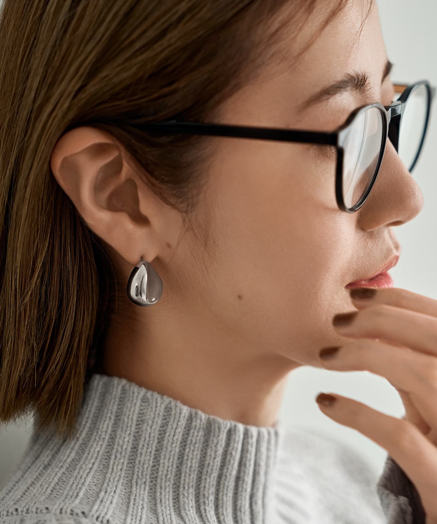 STYLE DELI「ストーンライクメタルピアス」|ピアス|