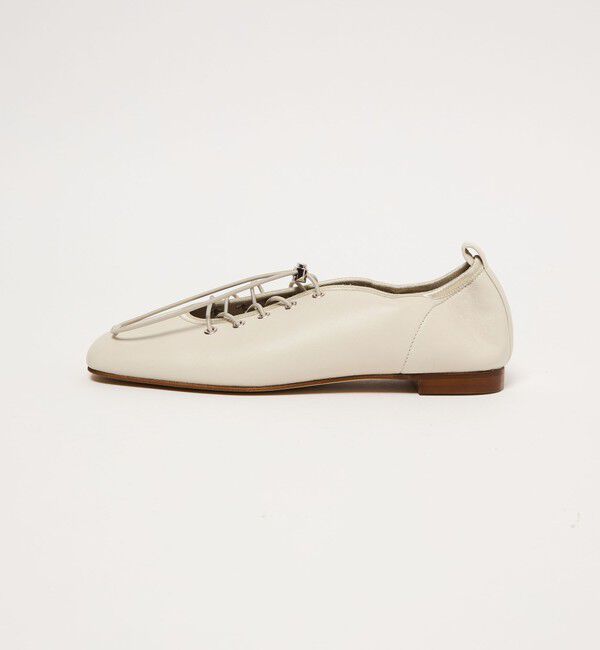 ODETTE E ODILE「ソフトレースアップ フラット10&uarr;」|バレエシューズ|NATURAL