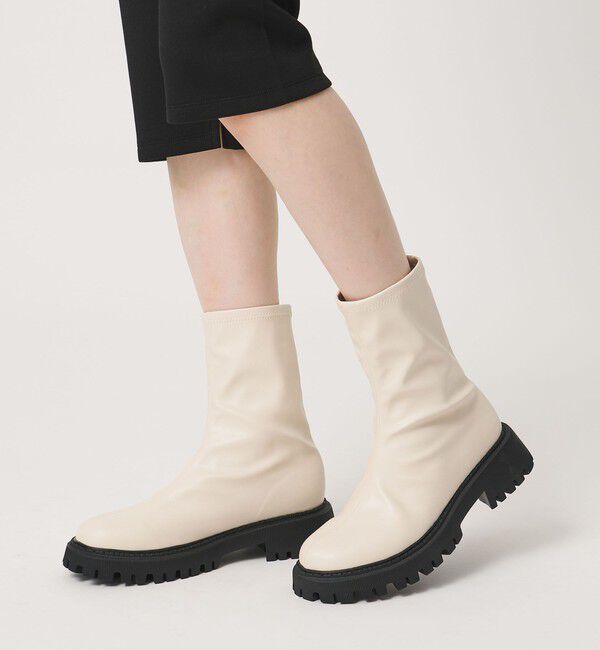 UNITED ARROWS「ストレッチ レインブーツ」|レインシューズ|OFF WHITE