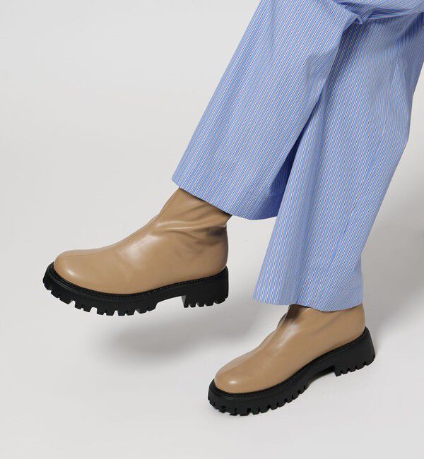 UNITED ARROWS「ストレッチ レインブーツ」|レインシューズ|BEIGE