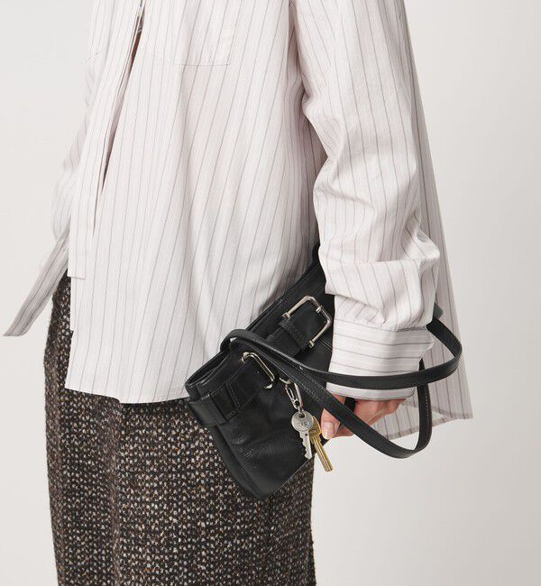 OSOI「＜OSOI＞SHOULDER BROCLEMINI バッグ」|ショルダー・メッセンジャー|BLACK