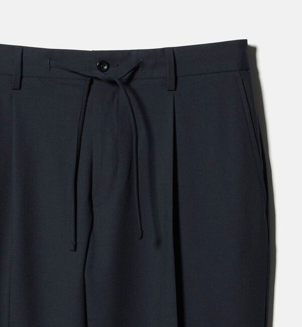 UNITED ARROWS「TR バックシャーリング １プリーツ イージー スラックス　ストレッチ 接触冷感」|スラックス|