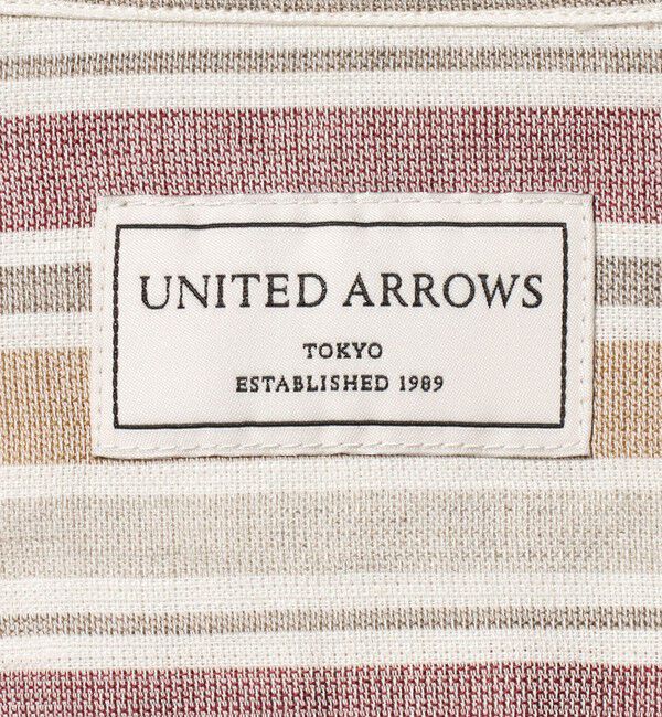 UNITED ARROWS「リネン/コットン ストライプ オープンカラーシャツ」|シャツ・ブラウス|