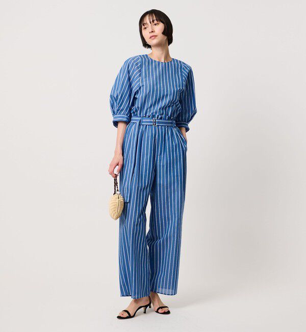 UNITED ARROWS「クリーン ストライプ マリン ブラウス ‐ウォッシャブル‐」|シャツ・ブラウス|