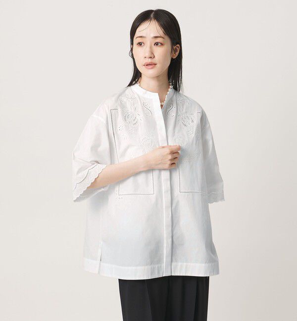 UNITED ARROWS「カットワーク シャツ ブラウス」|シャツ・ブラウス|