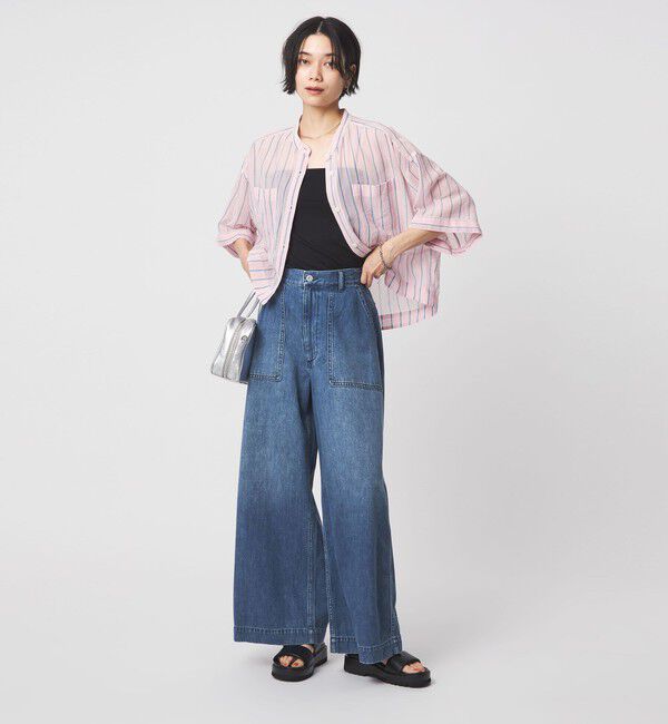 UNITED ARROWS green label relaxing「＜スタイリスト兵藤千尋さんコラボ＞ベイカー ライト デニム 接触冷感」|デニム|