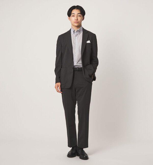 UNITED ARROWS green label relaxing「エブリット TC パナマ スタンダード ボタンダウン ショートスリーブ シャツ -イージーアイロン・通気性-」|シャツ・ブラウス|