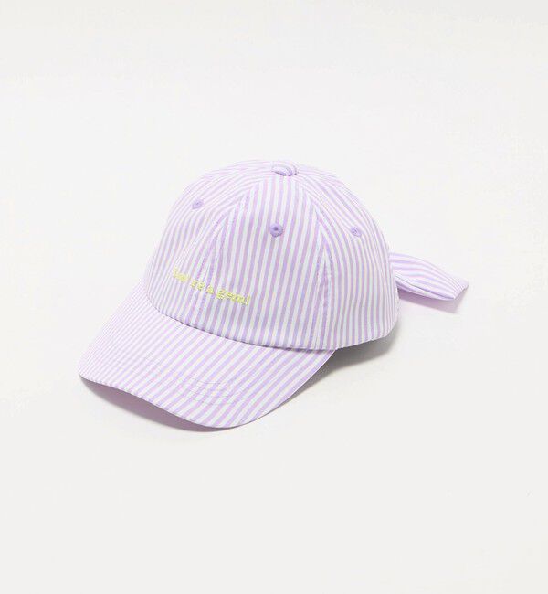 UNITED ARROWS green label relaxing「ストライプ バック リボン キャップ / キッズ」|キャップ・キャスケット|LILAC