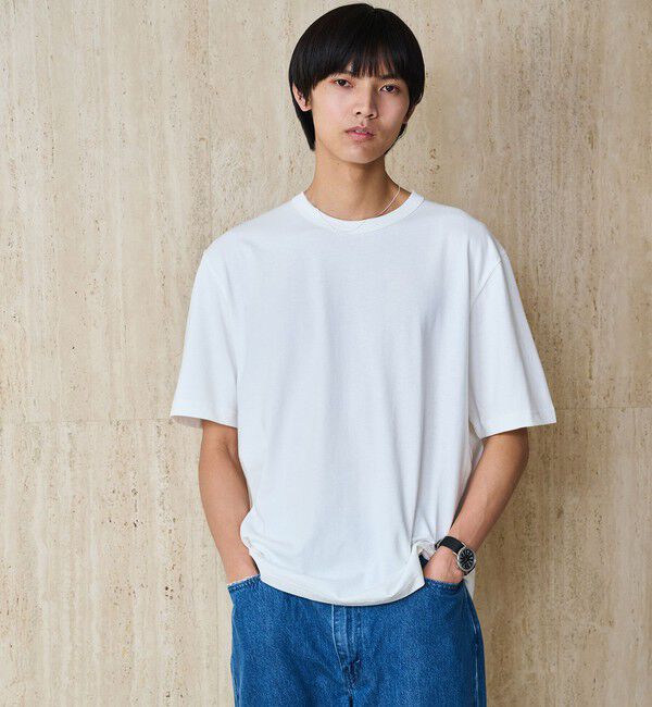 UNITED ARROWS green label relaxing「【別注】＜SHELTECH＞GLR ショートスリーブ Tシャツ」|Tシャツ・カットソー|WHITE