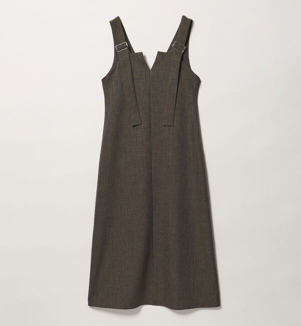 EMMEL REFINES「＜EMMEL REFINES＞EM Vカット 2WAY ジャンスカ」|ワンピース|DK.BROWN