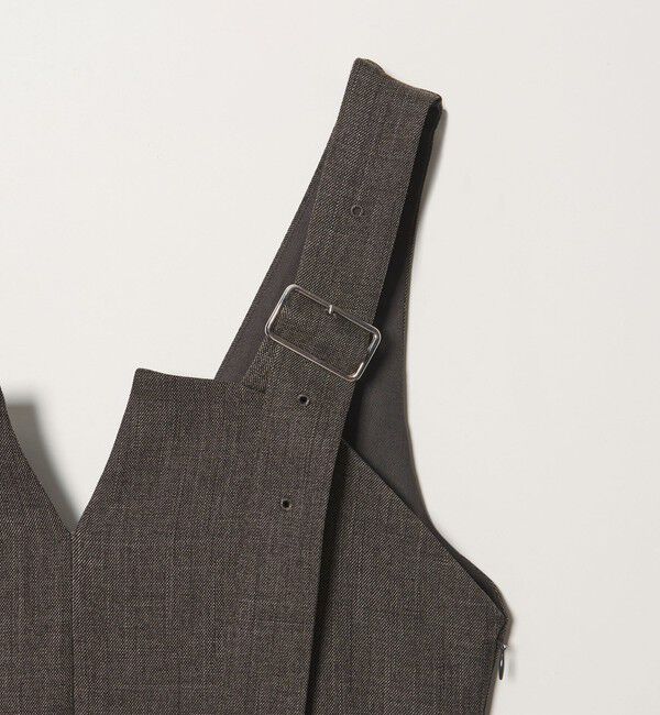 EMMEL REFINES「＜EMMEL REFINES＞EM Vカット 2WAY ジャンスカ」|ワンピース|