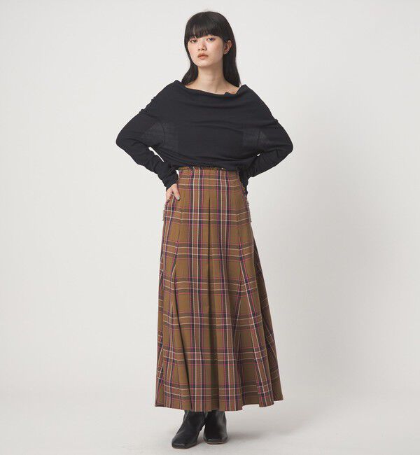 EMMEL REFINES「＜EMMEL REFINES＞EM フライス ルーズフィット オフショルダー カットソー」|Tシャツ・カットソー|