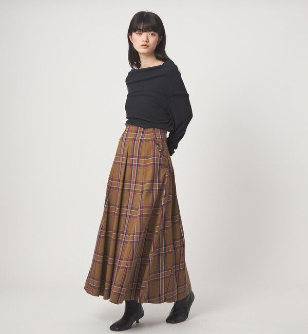 EMMEL REFINES「＜EMMEL REFINES＞EM フライス ルーズフィット オフショルダー カットソー」|Tシャツ・カットソー|