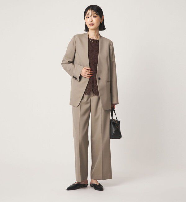 UNITED ARROWS green label relaxing「［size SHORT/TALLあり］Greed グリード ノーラペル ジャケット ウォッシャブル」|ノーカラージャケット|