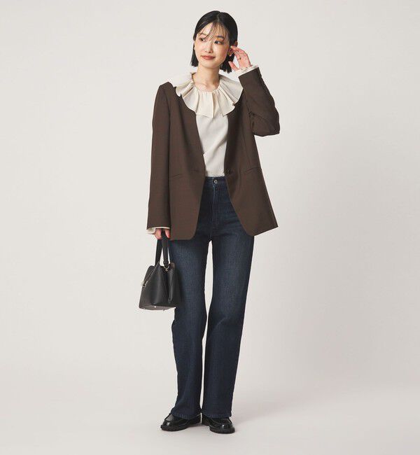 UNITED ARROWS green label relaxing「［size SHORT/TALLあり］Greed グリード ノーラペル ジャケット ウォッシャブル」|ノーカラージャケット|