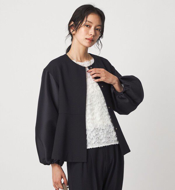 UNITED ARROWS green label relaxing「［size SHORTあり］fleurie(フルリー) フォルム ジャケット」|ノーカラージャケット|