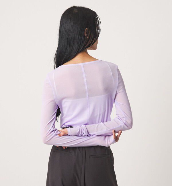 EMMEL REFINES「＜EMMEL REFINES＞EM ソフトチュール シアー クルーネック カットソー」|Tシャツ・カットソー|