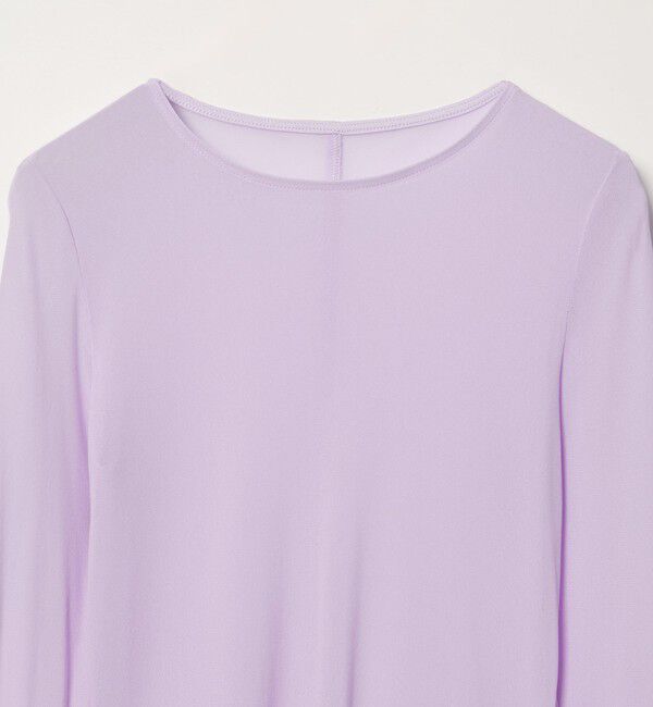 EMMEL REFINES「＜EMMEL REFINES＞EM ソフトチュール シアー クルーネック カットソー」|Tシャツ・カットソー|