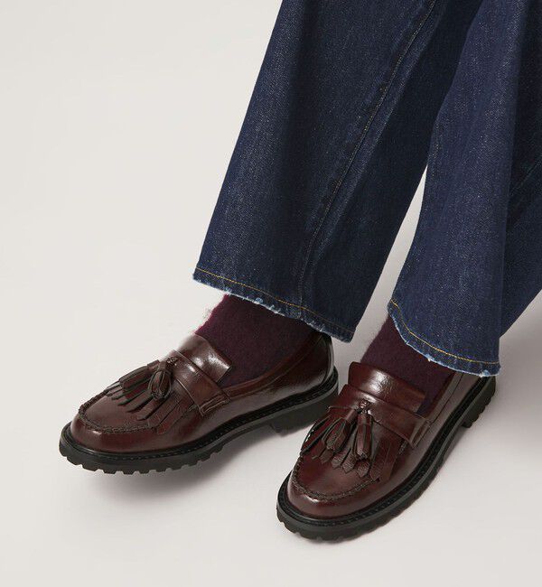 UNITED ARROWS green label relaxing「【結論シリーズ】クッショニーローファー タッセル 撥水」|ローファー|DK.BROWN