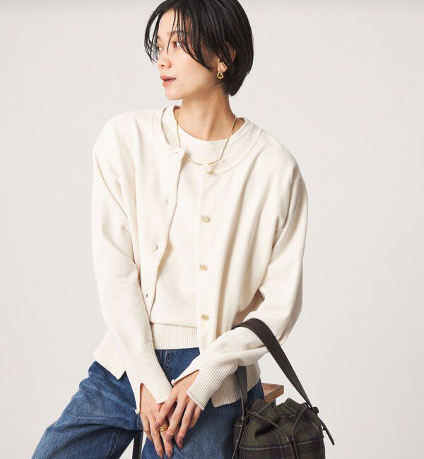 UNITED ARROWS green label relaxing「【結論シリーズ】ふれてモールニットカーデ」|カーディガン|