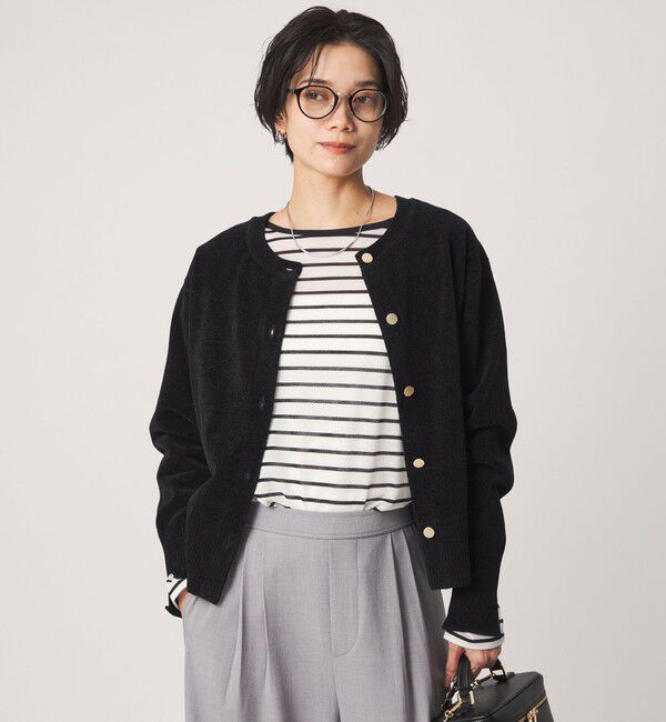 UNITED ARROWS green label relaxing「【結論シリーズ】ふれてモールニットカーデ」|カーディガン|