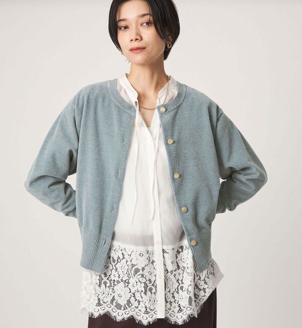 UNITED ARROWS green label relaxing「【結論シリーズ】ふれてモールニットカーデ」|カーディガン|