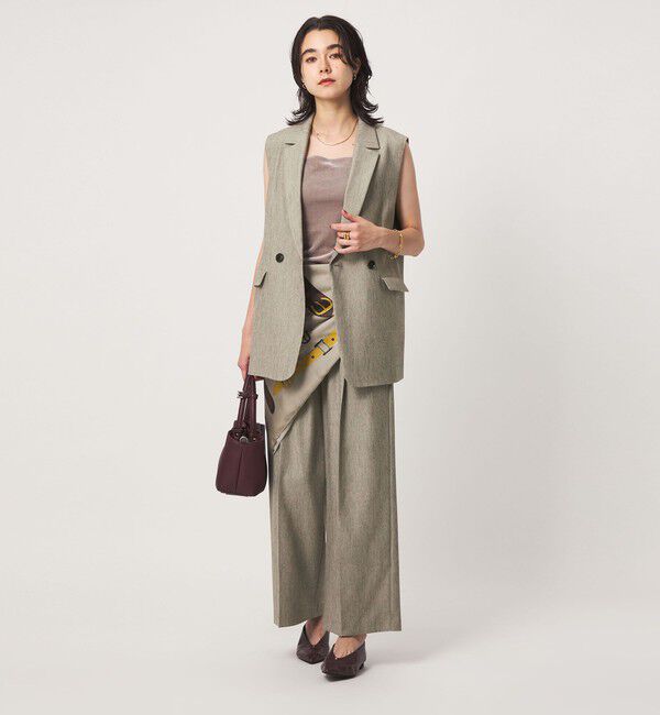 UNITED ARROWS green label relaxing「ツイードライク ジレ マシンウォッシャブル 帯電防止 」|ベスト・ジレ|