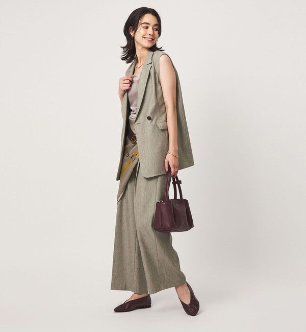 UNITED ARROWS green label relaxing「ツイードライク ジレ マシンウォッシャブル 帯電防止 」|ベスト・ジレ|