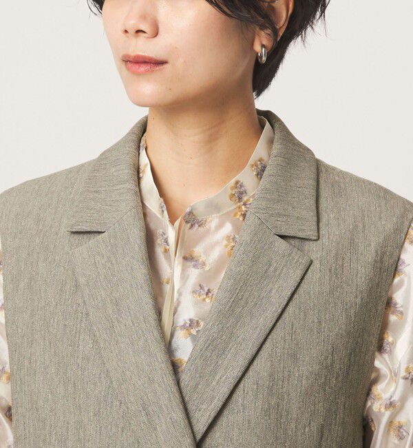 UNITED ARROWS green label relaxing「ツイードライク ジレ マシンウォッシャブル 帯電防止 」|ベスト・ジレ|