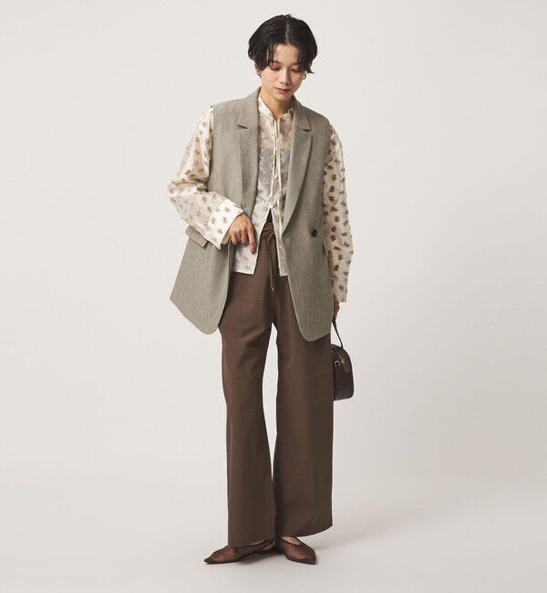 UNITED ARROWS green label relaxing「ツイードライク ジレ マシンウォッシャブル 帯電防止 」|ベスト・ジレ|