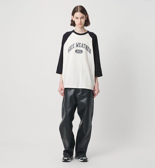 NICE WEATHER「＜NICE WEATHER＞ロゴ ラグランTシャツ」|Tシャツ・カットソー|