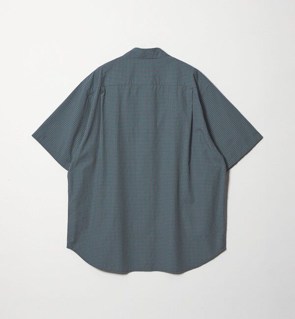STEVEN ALAN「＜Steven Alan＞ オーガニックコットン チェック ジップ プルオーバー ショートスリーブ シャツ」|シャツ・ブラウス|