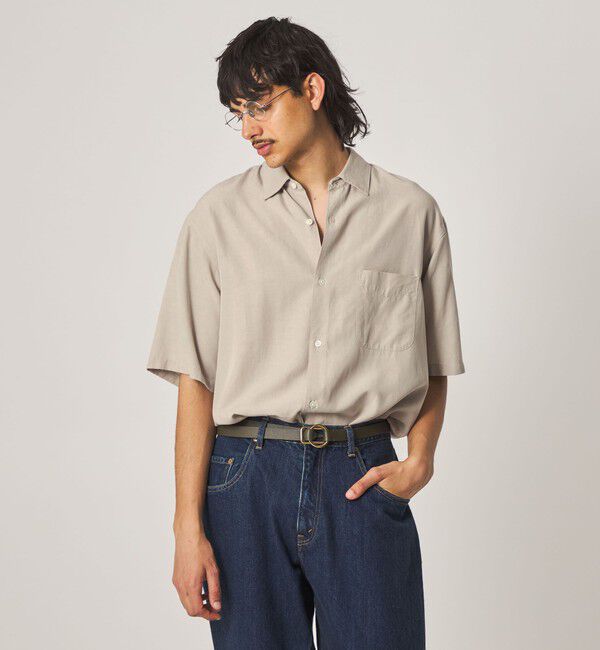STEVEN ALAN「＜Steven Alan＞ スラブ レギュラーカラー ショートスリーブ シャツ」|シャツ・ブラウス|